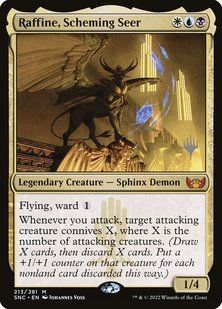 Raffine, Scheming Seer &mdash; Magic: The Gathering, Streets of New Capenna Promos #213p, Non-foil, English &mdash; фото товару