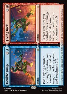 Double Jump // Flying Kick &mdash; Magic: The Gathering, Teenage Mutant Ninja Turtles Eternal #35, Non-foil, English &mdash; фото товару