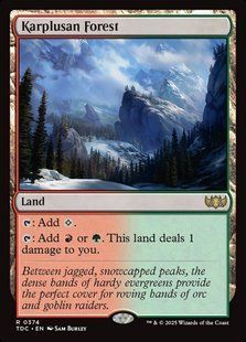Karplusan Forest &mdash; Magic: The Gathering, Tarkir: Dragonstorm Commander #374, Non-foil, English &mdash; фото товару