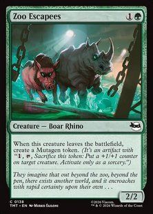 Zoo Escapees &mdash; Magic: The Gathering, Teenage Mutant Ninja Turtles #138, Foil, English &mdash; фото товару
