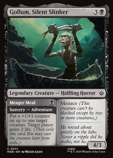 Карта Gollum, Silent Slinker // Meager Meal hob/71/en/foil фото