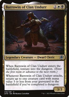 Barrowin of Clan Undurr &mdash; Magic: The Gathering, Adventures in the Forgotten Realms #218, Non-foil, English &mdash; фото товару