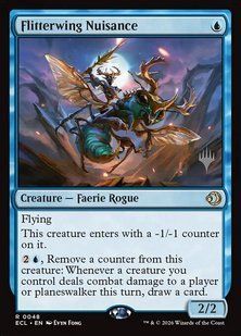 Flitterwing Nuisance &mdash; Magic: The Gathering, Lorwyn Eclipsed Promos #48p, Non-foil, English &mdash; фото товару