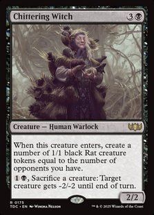 Chittering Witch &mdash; Magic: The Gathering, Tarkir: Dragonstorm Commander #175, Non-foil, English &mdash; фото товару