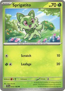 Карта Sprigatito (SVI #013) - Pokemon TCG Scarlet & Violet &mdash; фото товару