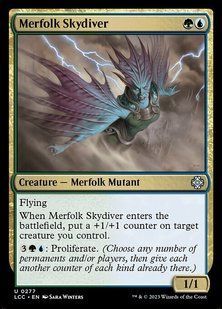 Merfolk Skydiver &mdash; Magic: The Gathering, The Lost Caverns of Ixalan Commander #277, Non-foil, English &mdash; фото товару