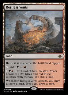 Restless Vents &mdash; Magic: The Gathering, The Lost Caverns of Ixalan #284, Foil, English &mdash; фото товару