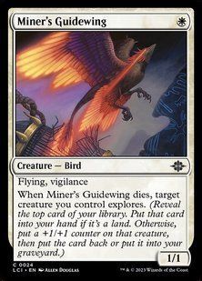Miner's Guidewing &mdash; Magic: The Gathering, The Lost Caverns of Ixalan #24, Foil, English &mdash; фото товару