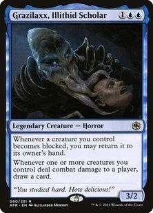 Grazilaxx, Illithid Scholar &mdash; Magic: The Gathering, Adventures in the Forgotten Realms #60, Non-foil, Russian &mdash; фото товару