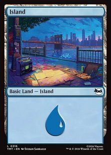 Island &mdash; Magic: The Gathering, Teenage Mutant Ninja Turtles #316, Non-foil, English &mdash; фото товару