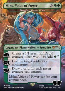 Freyalise, Llanowar's Fury &mdash; Magic: The Gathering, Secret Lair Drop #1598, Foil, Japanese &mdash; фото товару