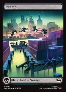 Swamp &mdash; Magic: The Gathering, Teenage Mutant Ninja Turtles #193, Foil, English &mdash; фото товару