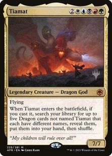 Tiamat &mdash; Magic: The Gathering, Adventures in the Forgotten Realms Promos #235p, Non-foil, English &mdash; фото товару