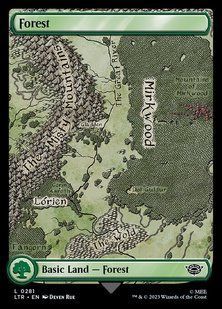 Forest &mdash; Magic: The Gathering, The Lord of the Rings: Tales of Middle-earth #281, Foil, English &mdash; фото товару