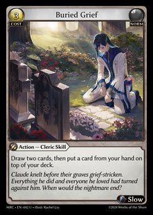 Buried Grief &mdash; Grand Archive, Mercurial Heart #042, Non-foil, English &mdash; фото товару