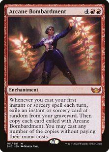 Arcane Bombardment &mdash; Magic: The Gathering, Streets of New Capenna #101, Non-foil, English &mdash; фото товару