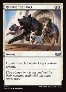 Release the Dogs &mdash; Magic: The Gathering, Tarkir: Dragonstorm Commander #127, Non-foil, English &mdash; фото товару