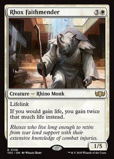 Rhox Faithmender &mdash; Magic: The Gathering, Tarkir: Dragonstorm Commander #128, Non-foil, English &mdash; фото товару