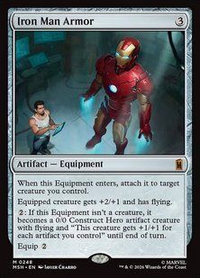 Iron Man Armor &mdash; Magic: The Gathering, Marvel Super Heroes #248, Foil, English &mdash; фото товару