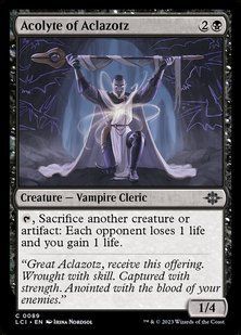 Acolyte of Aclazotz &mdash; Magic: The Gathering, The Lost Caverns of Ixalan #89, Non-foil, English &mdash; фото товару