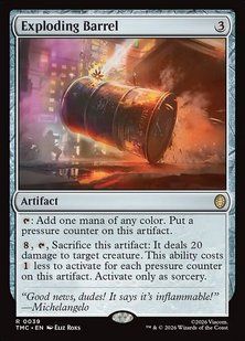 Exploding Barrel &mdash; Magic: The Gathering, Teenage Mutant Ninja Turtles Eternal #39, Non-foil, English &mdash; фото товару