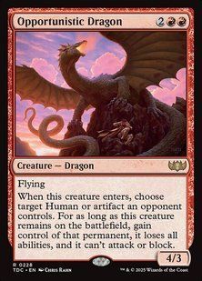Opportunistic Dragon &mdash; Magic: The Gathering, Tarkir: Dragonstorm Commander #228, Non-foil, English &mdash; фото товару