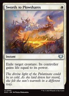 Swords to Plowshares &mdash; Magic: The Gathering, Edge of Eternities Commander #45, Non-foil, English &mdash; фото товару