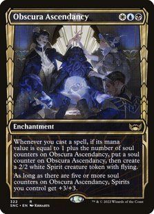 Obscura Ascendancy &mdash; Magic: The Gathering, Streets of New Capenna #322, Foil, English &mdash; фото товару
