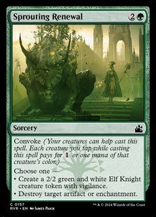 Sprouting Renewal &mdash; Magic: The Gathering, Ravnica Remastered #157, Non-foil, English &mdash; фото товару