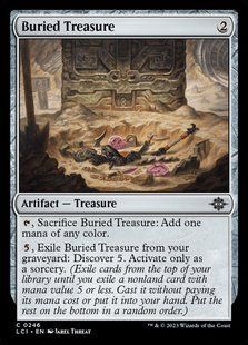 Buried Treasure &mdash; Magic: The Gathering, The Lost Caverns of Ixalan #246, Foil, English &mdash; фото товару