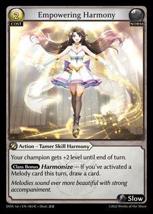 Empowering Harmony &mdash; Grand Archive, Dawn of Ashes First Edition #083, Non-foil, English &mdash; фото товару