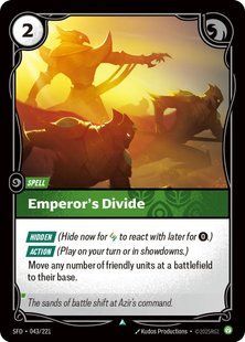Карта Emperor's Divide випуску Riftbound: Spiritforged &mdash; фото товару