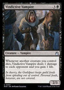 Vindictive Vampire &mdash; Magic: The Gathering, Ravnica Remastered #97, Non-foil, English &mdash; фото товару