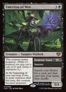Карта Emeritus of Woe // Demonic Tutor sos/80/en фото