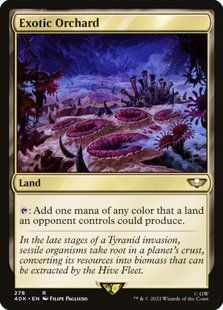 Exotic Orchard &mdash; Magic: The Gathering, Warhammer 40,000 Commander #278★, Foil, English &mdash; фото товару