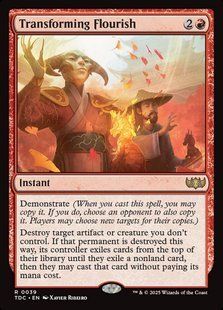 Transforming Flourish &mdash; Magic: The Gathering, Tarkir: Dragonstorm Commander #39, Non-foil, English &mdash; фото товару
