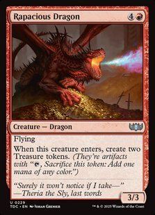 Rapacious Dragon &mdash; Magic: The Gathering, Tarkir: Dragonstorm Commander #229, Non-foil, English &mdash; фото товару