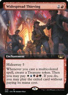 Widespread Thieving &mdash; Magic: The Gathering, Streets of New Capenna #428, Foil, English &mdash; фото товару