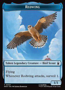 Redwing // Zabu &mdash; Magic: The Gathering, Marvel Super Heroes Tokens #7, Non-foil, English &mdash; фото товару