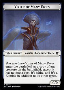 Токен Vizier of Many Faces // Zombie &mdash; фото товару