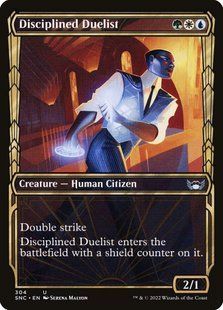 Disciplined Duelist &mdash; Magic: The Gathering, Streets of New Capenna #304, Foil, English &mdash; фото товару