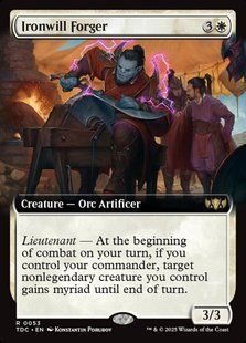 Ironwill Forger &mdash; Magic: The Gathering, Tarkir: Dragonstorm Commander #53, Non-foil, English &mdash; фото товару