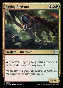 Raging Regisaur &mdash; Magic: The Gathering, The Lost Caverns of Ixalan Commander #282, Non-foil, English &mdash; фото товару