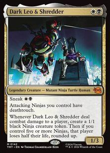 Dark Leo & Shredder &mdash; Magic: The Gathering, Teenage Mutant Ninja Turtles #142, Non-foil, English &mdash; фото товару