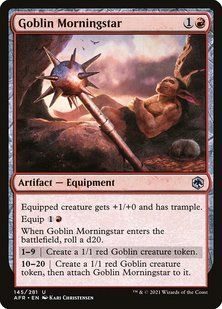 Goblin Morningstar &mdash; Magic: The Gathering, Adventures in the Forgotten Realms #145, Non-foil, Russian &mdash; фото товару