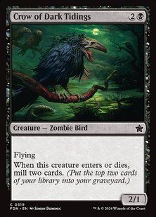 Карта Crow of Dark Tidings fdn/519/en фото