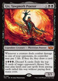 Gix, Yawgmoth Praetor &mdash; Magic: The Gathering, Tarkir: Dragonstorm Commander #181, Non-foil, English &mdash; фото товару