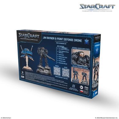 StarCraft: The Miniatures Game &mdash; Terran Hero Expansion Set: Jim Raynor & Point Defense Drone &mdash; фото товару