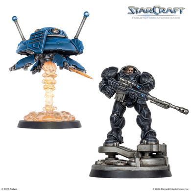 StarCraft: The Miniatures Game &mdash; Terran Hero Expansion Set: Jim Raynor & Point Defense Drone &mdash; фото товару