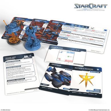 StarCraft: The Miniatures Game &mdash; Terran Hero Expansion Set: Jim Raynor & Point Defense Drone &mdash; фото товару